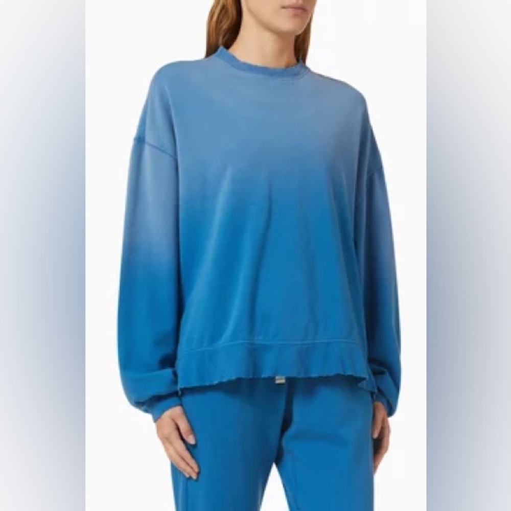 NWT Electric & Rose Erin Sunbleached Juniper Fleece Crewneck Sweatshirt